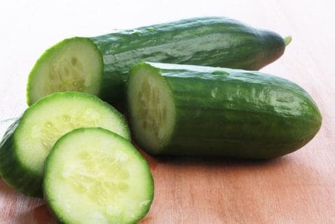 Fresh green cucumber