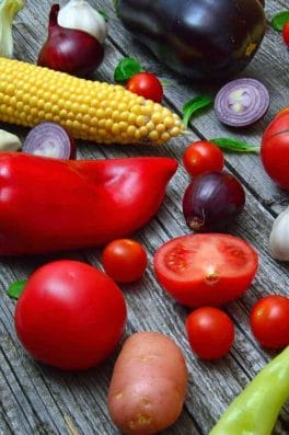 Vegetables on the table