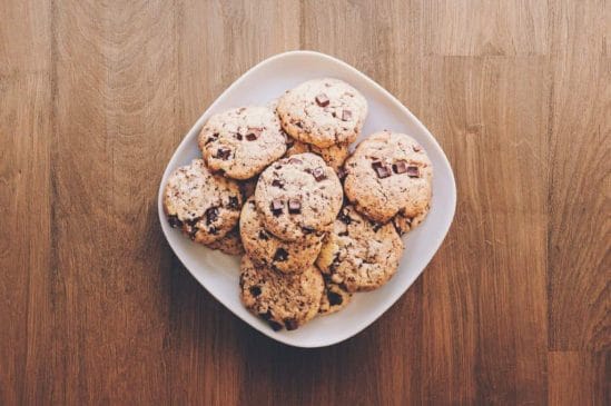 Oatmeal cookies in a bowl