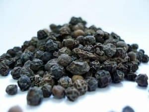 black peppercorns