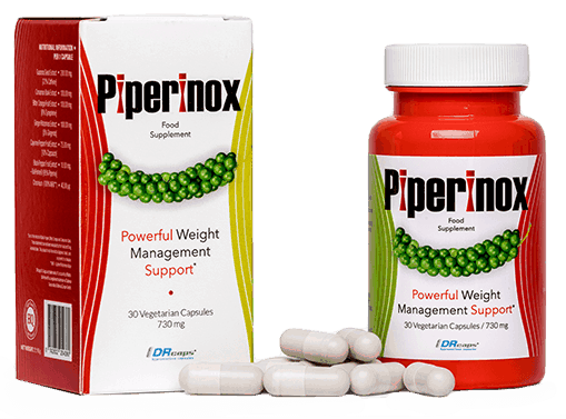 Piperinox package and tablets