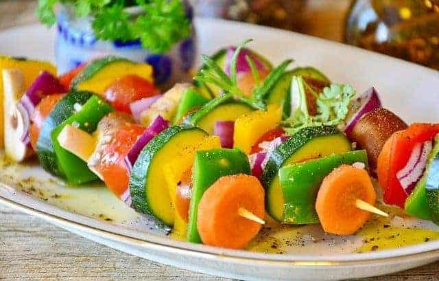 vegetable skewers