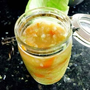 sauerkraut in a jar