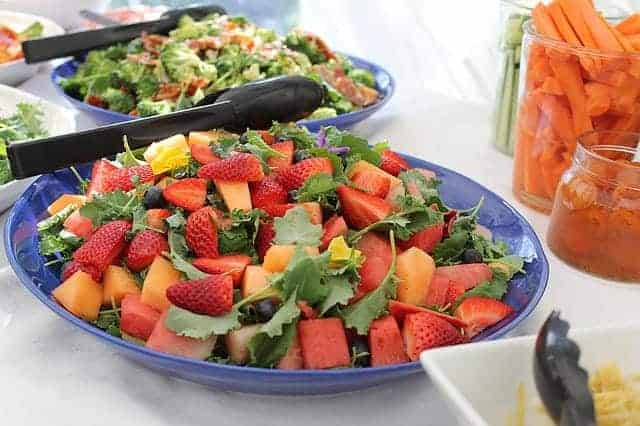 fruit salad on a plate