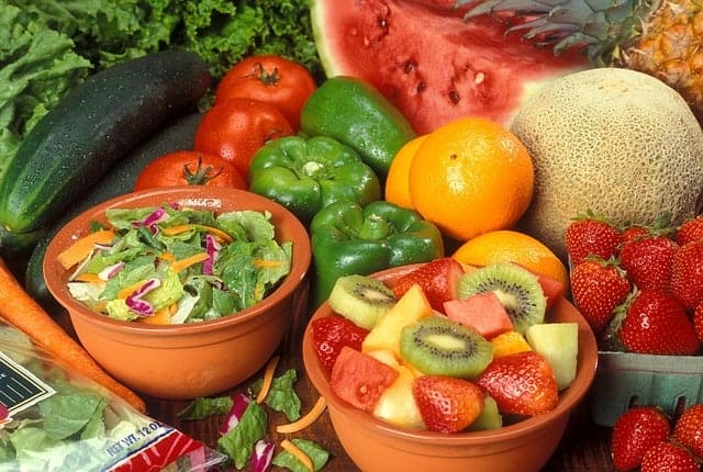 A varicose vein diet - fruits and vegetables