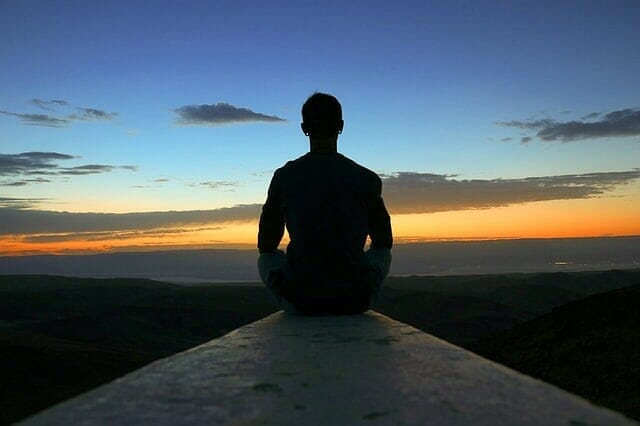 The meditating man