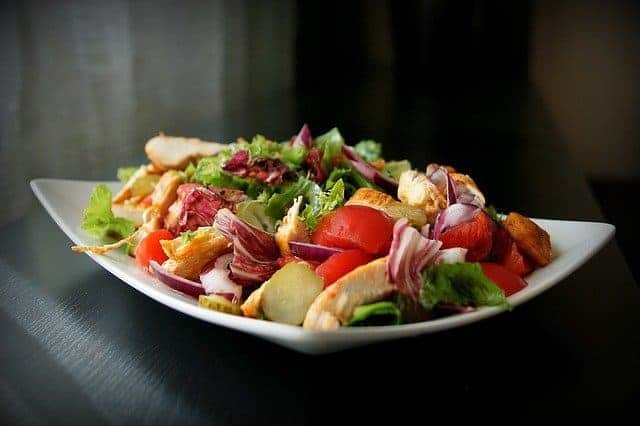  healthy salad on your plate