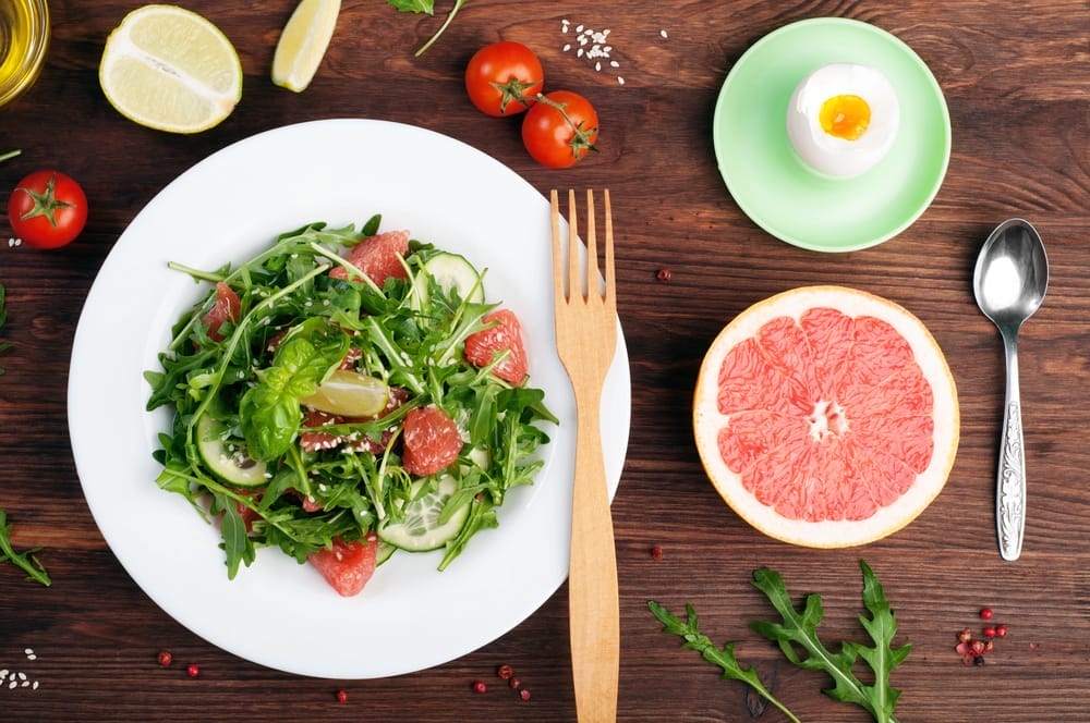 A meal in a low-calorie diet